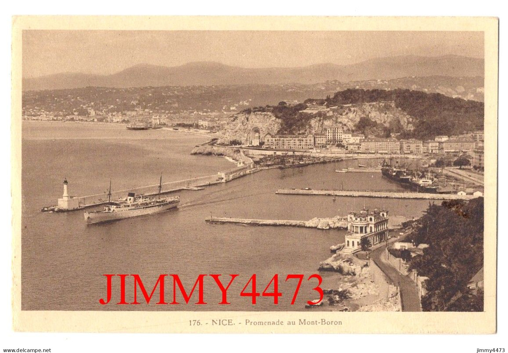 CPA - NICE En 1934 - Promenade Au Mont-Boron - N° 176 - Edit. " A La Rivièra " - Nice - Transport (sea) - Harbour