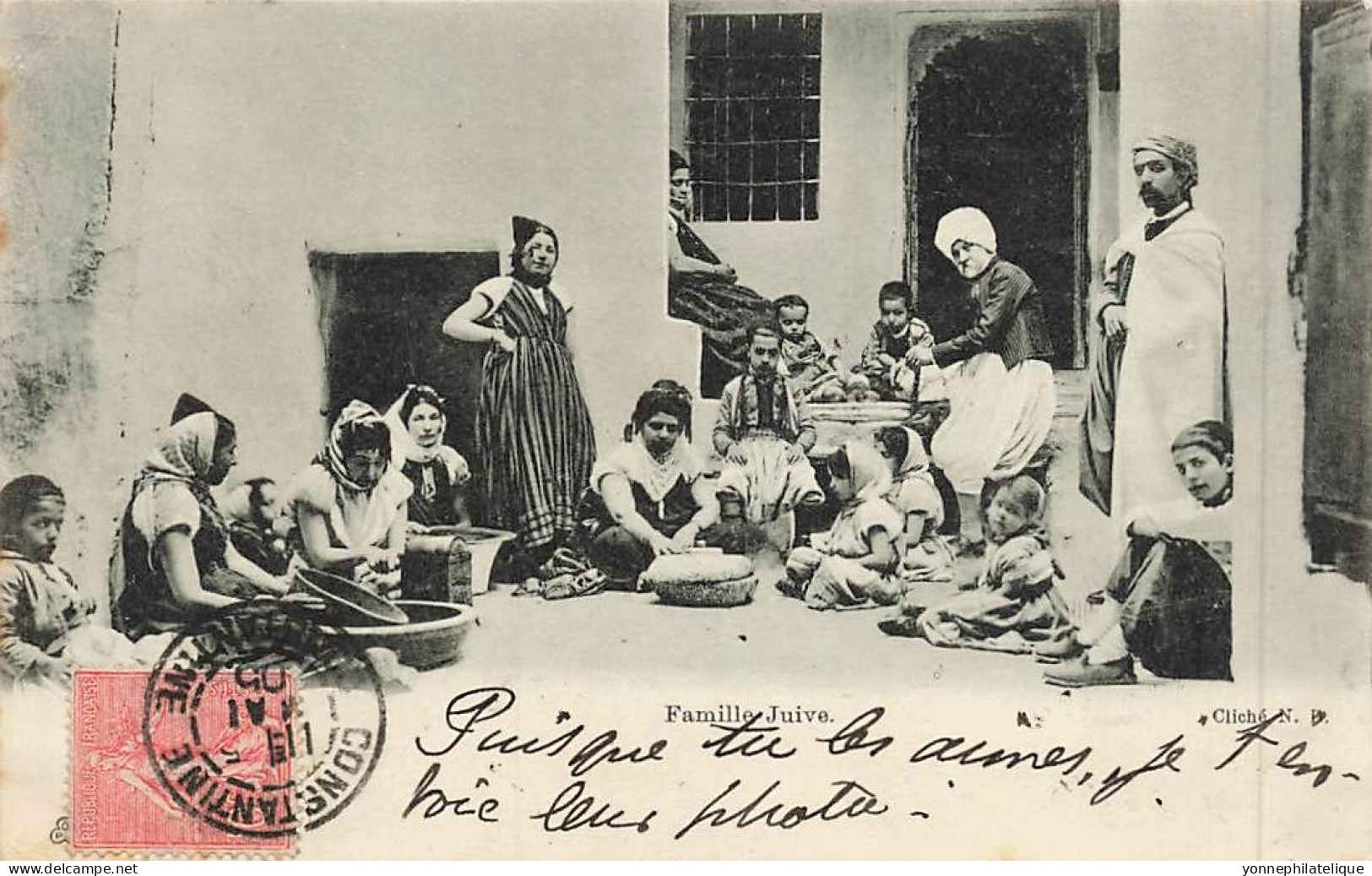 JUDAÏCA - JEWISH - ALGÉRIE - Famille Juive - Jud-273 - Judaisme