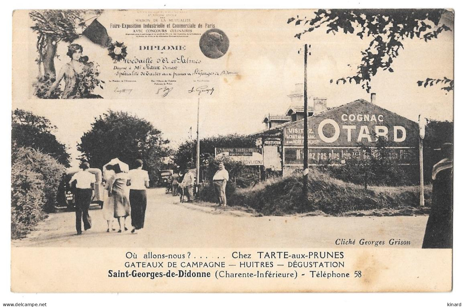 CPA. SAINT GEORGES DE DIDONNE TARTE AUX PRUNE  ANIMATION BE. 1937 - Saint-Georges-de-Didonne