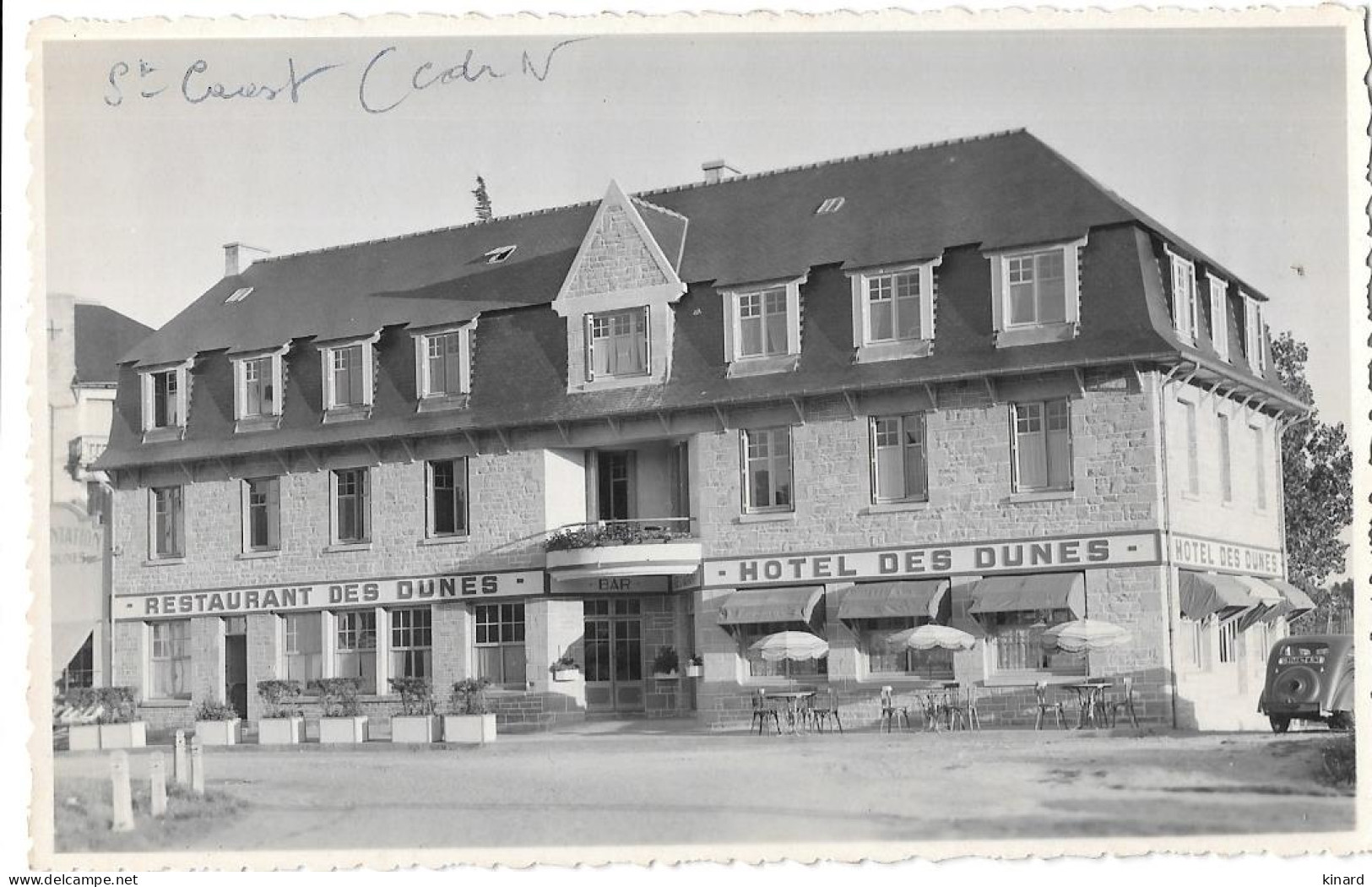 CARTE PHOTO RESTAURANT DES DUNES.TBE SCAN - Saint-Cast-le-Guildo