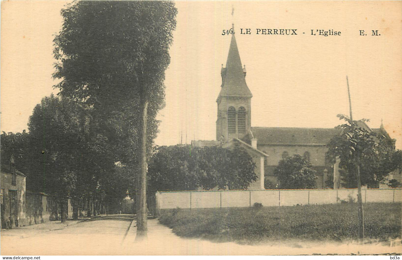 94 - LE PERREUX - L'EGLISE - E. Malcuit Photo éditeur - 546 - Le Perreux Sur Marne