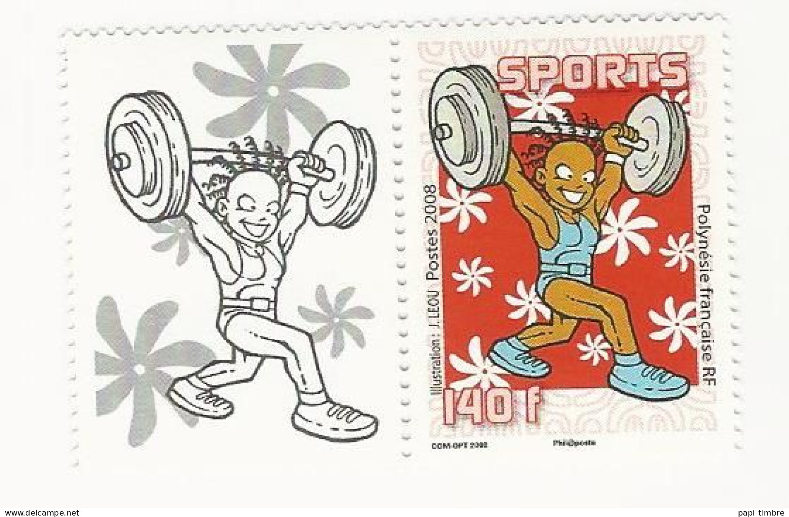 Polynésie-2008-Sport - N° 840 Et 841 ** - Unused Stamps