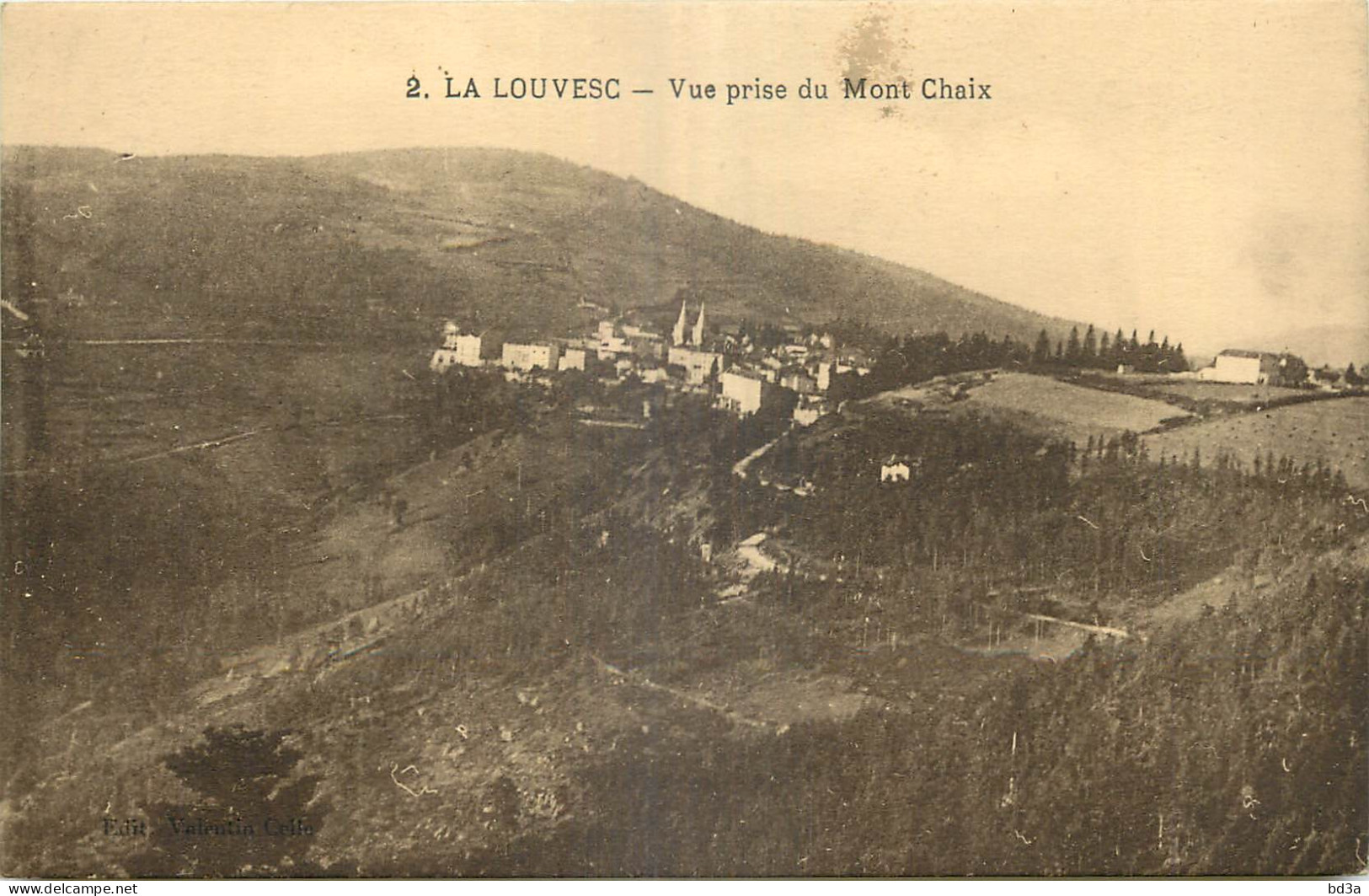 07 - LA LOUVESC - VUE PRISE DU MONT CHAIX - La Louvesc