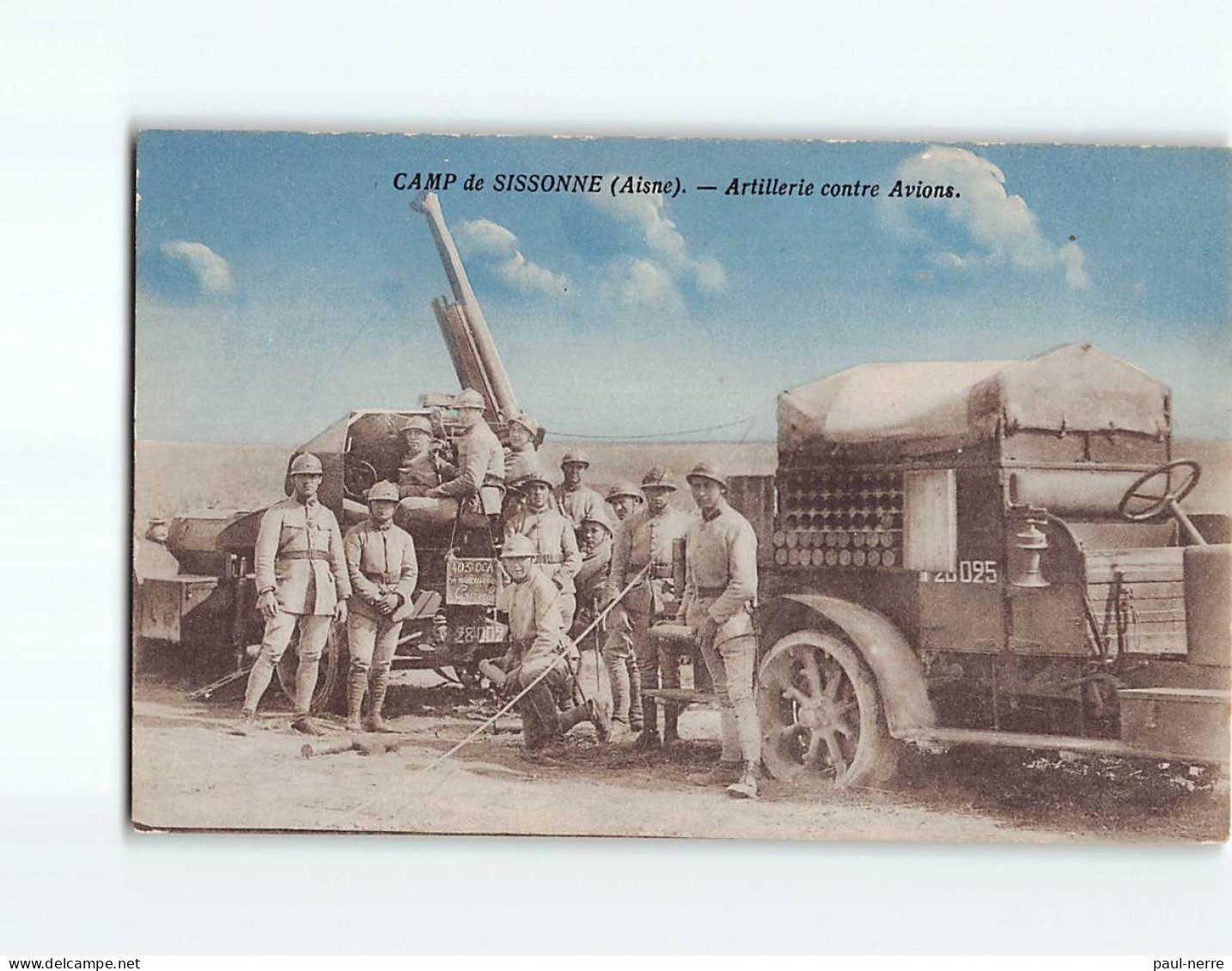 Camp De SISSONNE : Artillerie Contre Avions - Très Bon état - Sissonne