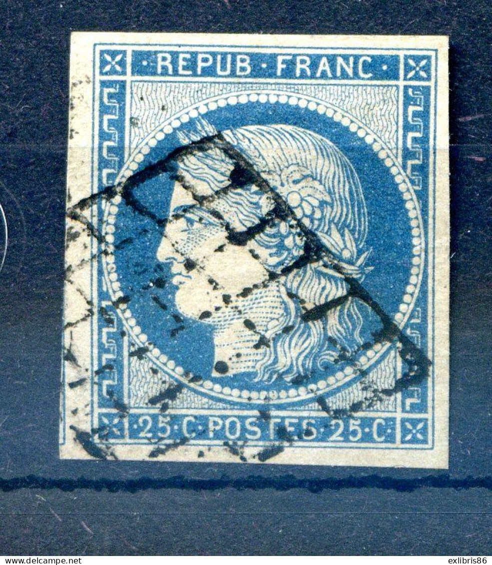 060524 TIMBRE FRANCE N° 4 TIMBRE SUPERBE  1 VOISIN - 1849-1850 Cérès