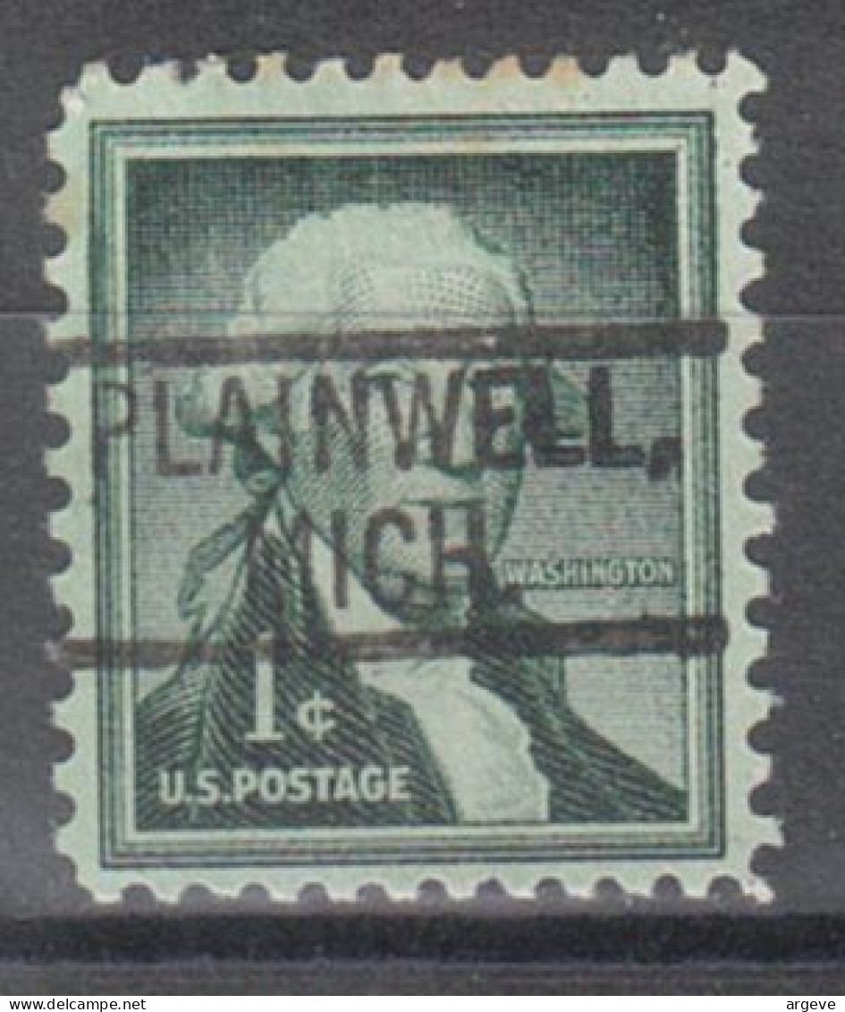 USA Precancel Vorausentwertungen Preo Locals Michigan, Plainwell 802 - Precancels