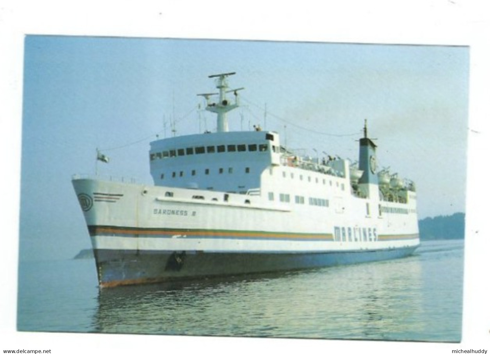 POSTCARD   SHIPPING  FERRY    MARLINES BARONESS M    PUBL BY RAMSEY POSTCARDS - Fähren