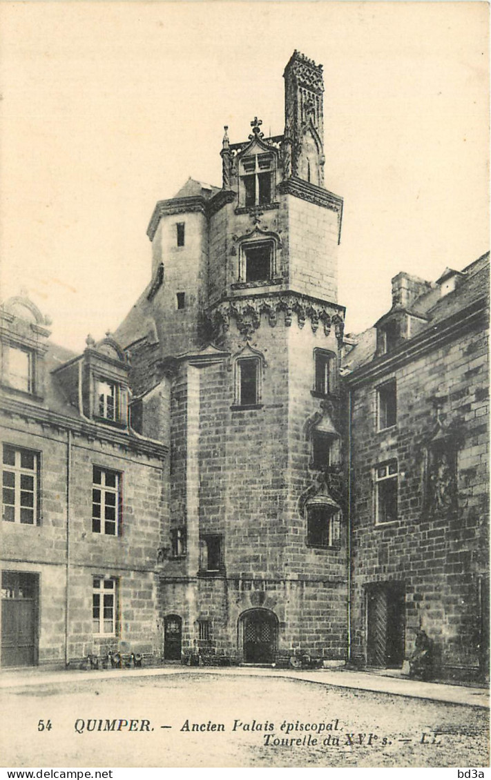 29 - QUIMPER - ANCIEN PALAIS EPISCOPAL - TOURELLE DU XVIe SIECLE - LL - 54 - Quimper