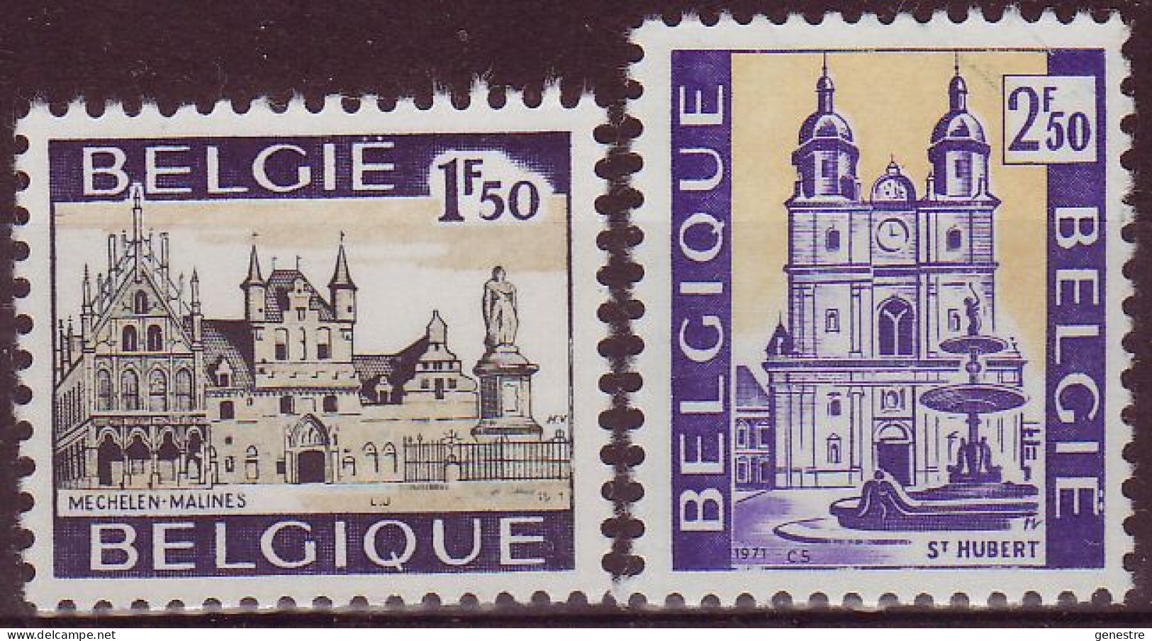 Belgique - 1971 - COB 1614 à 1615 ** (MNH) - Ongebruikt