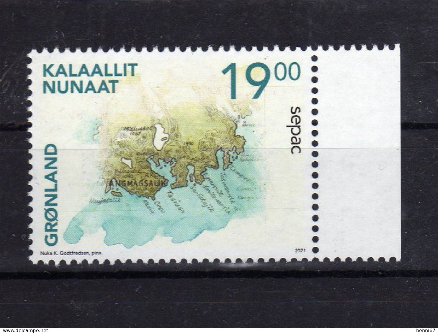 GROENLAND Greenland 2021 Carte Maps MNH ** - Unused Stamps