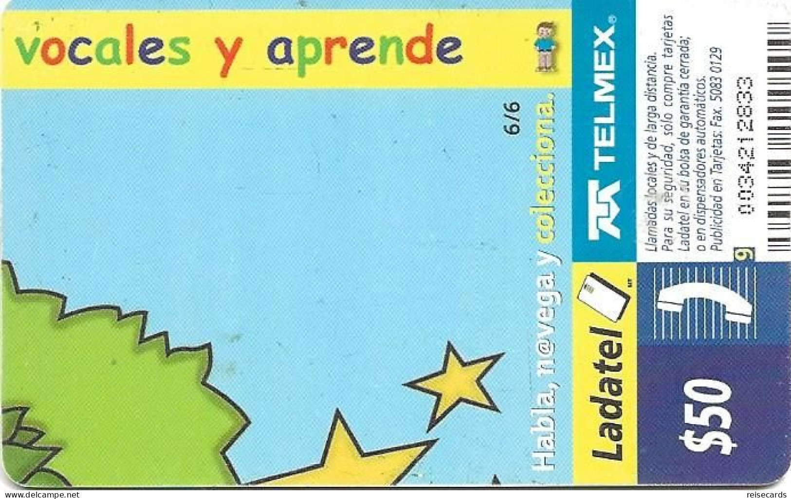 Mexico: Telmex/lLadatel - 2001 Estrella. (9) - México