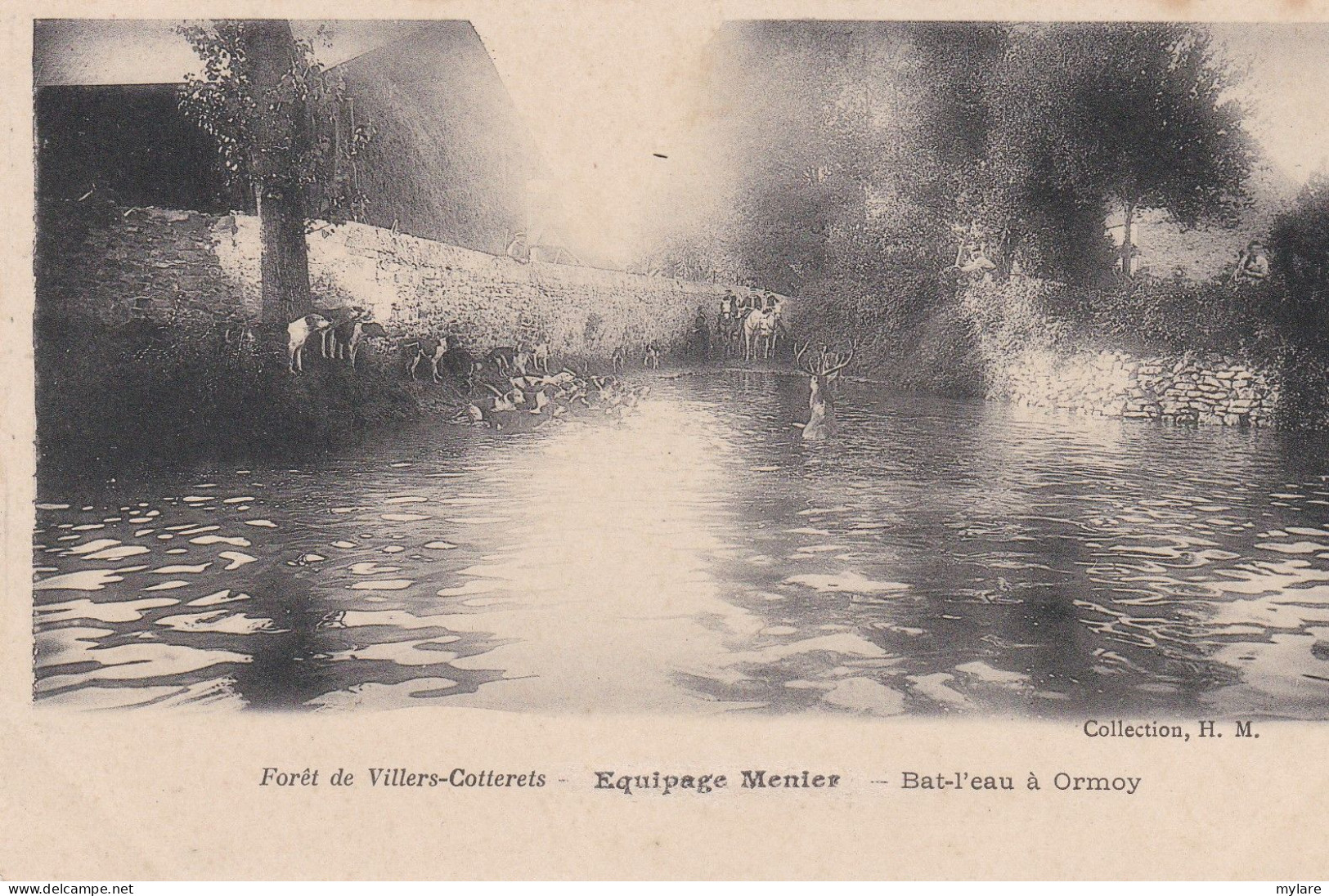 Cpa 02 Villers-Cotterets Equipage Mercier Bat-l'eau à Ormoy - Villers Cotterets