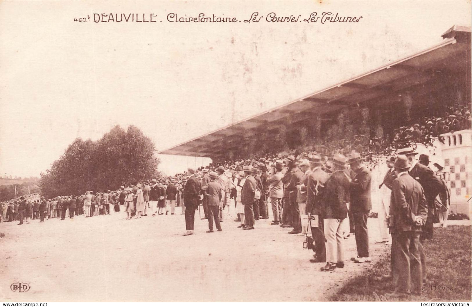 FRANCE - Deauville - Clairefontaine - Les Courses - Les Tribunes - Animé - Carte Postale - Lisieux