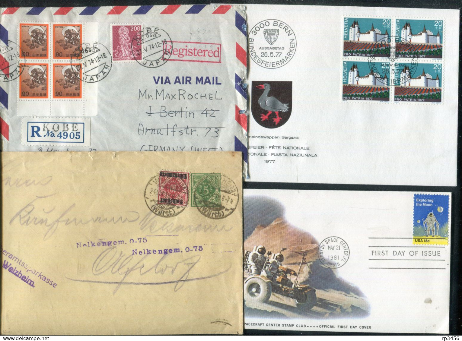 "WELTWEIT" Int. Belegeposten Mit Rd. 90 Belegen, Vgl. Fotos (R1231) - Lots & Kiloware (mixtures) - Max. 999 Stamps