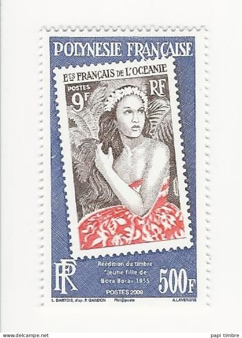 Polynésie-2009-Réédition Du Timbre "Jeune Fille De Bora Bora" - N° 896 ** - Ungebraucht