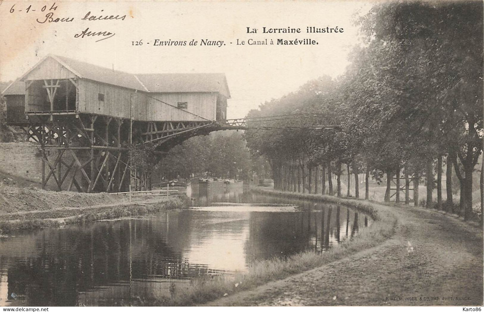 Maxéville * Vue Sur Le Canal * Environs De Nancy * Passerelle - Maxeville