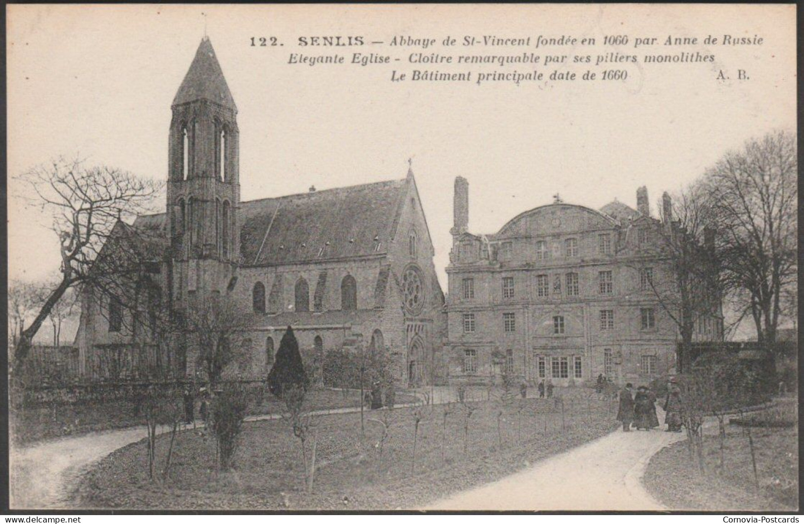 Abbaye De Saint-Vincent, Senlis, C.1910 - Bouillon CPA AB122 - Senlis