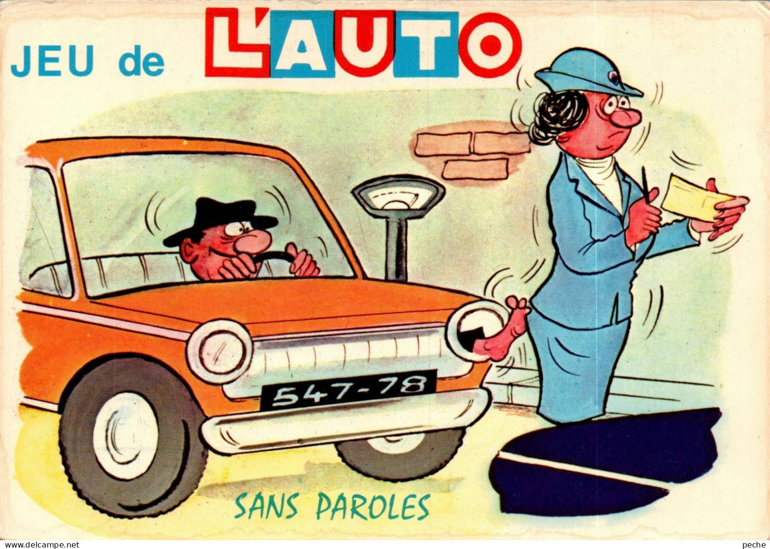 N°2111 W -cpa Illustrateur Humoristique -jeu De L'Auto- - Humour