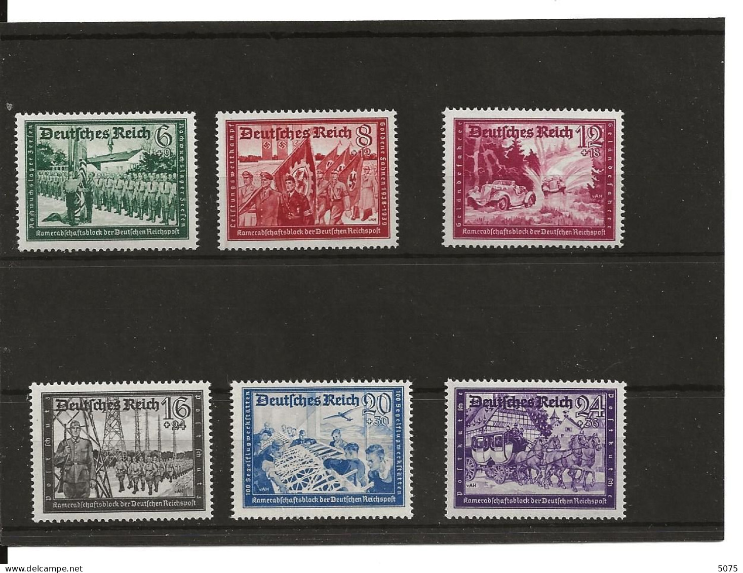 1941   Yv 697-702  Série  Neuve ** - Unused Stamps