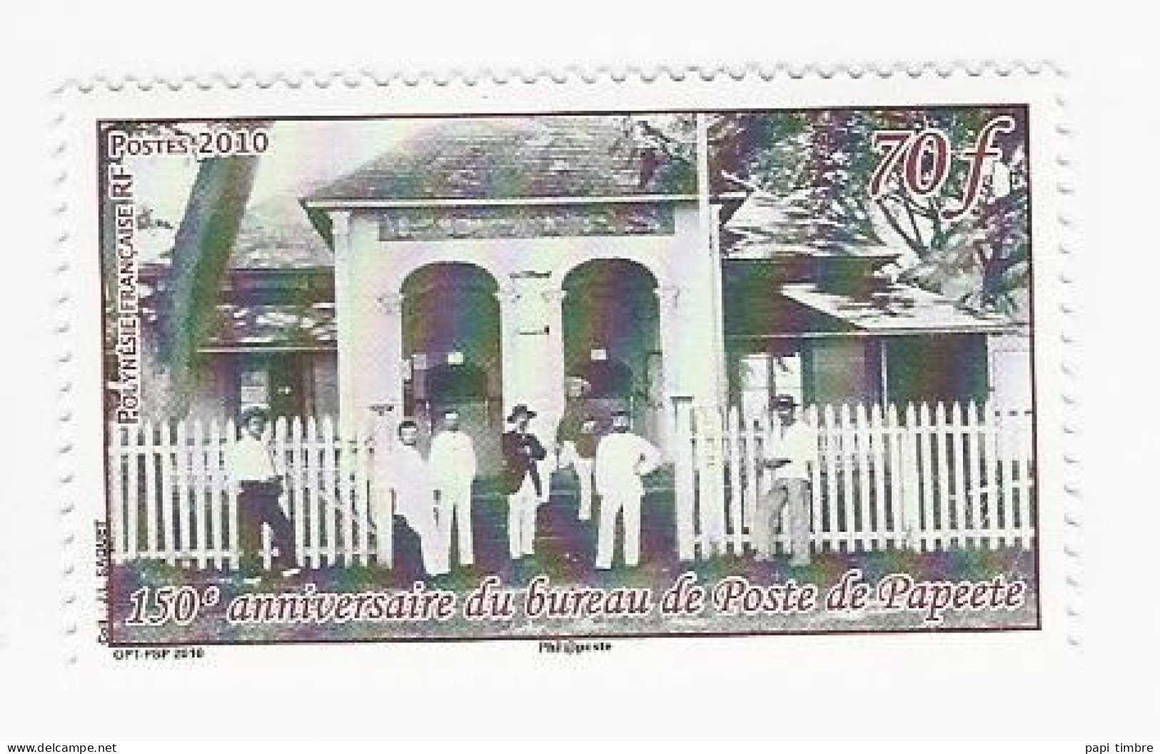 Polynésie-2010-150e Anniversaire Du Bureau De Poste De Papeete - N° 898 ** - Neufs