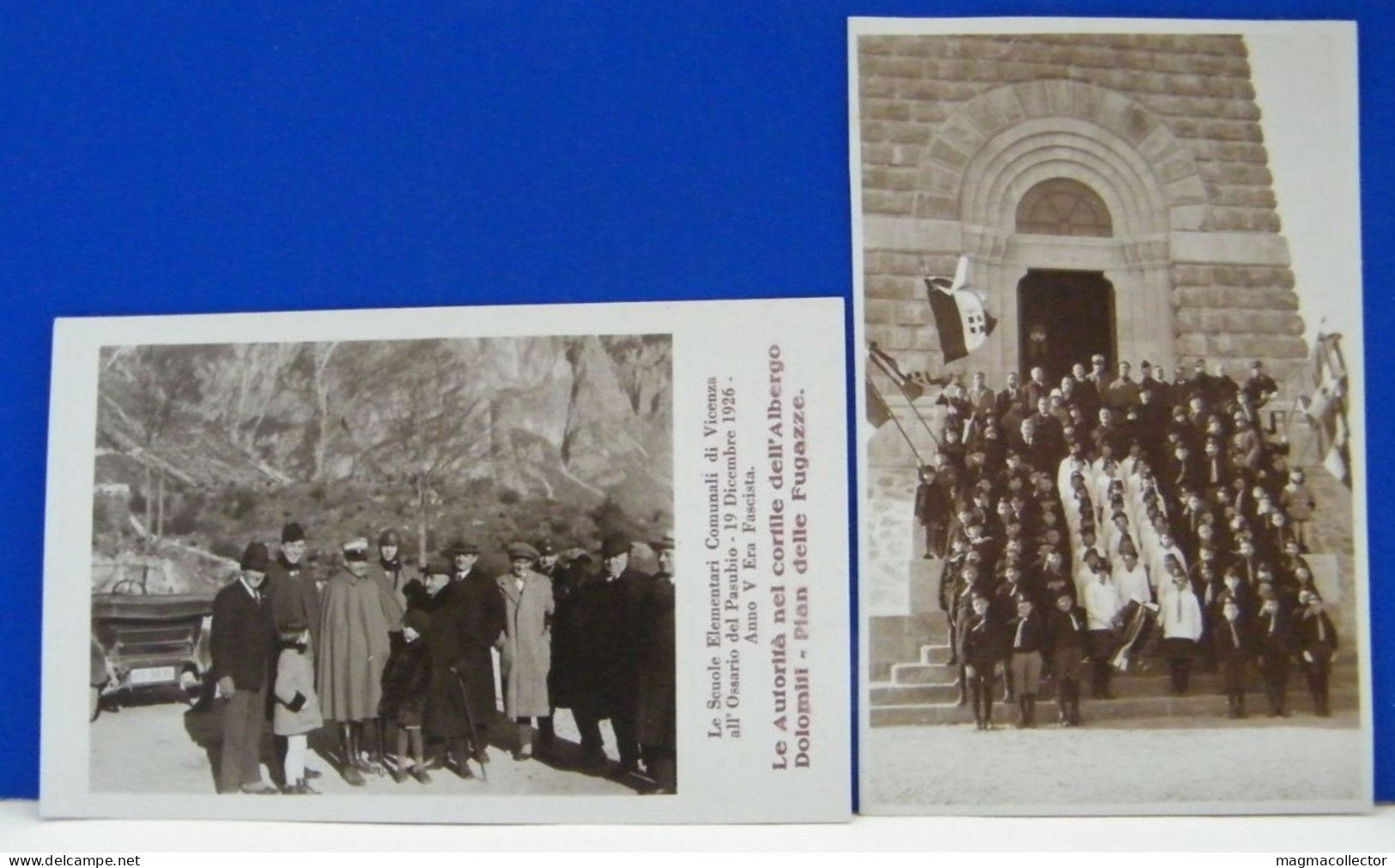 (P) PIAN DELLE FUGAZZE - PASUBIO - ALBERGO DOLOMITI  E OSSARIO DEL PASUBIO - BALILLA - FASCISTA - NON VIAGGIATA 1926 - Autres & Non Classés