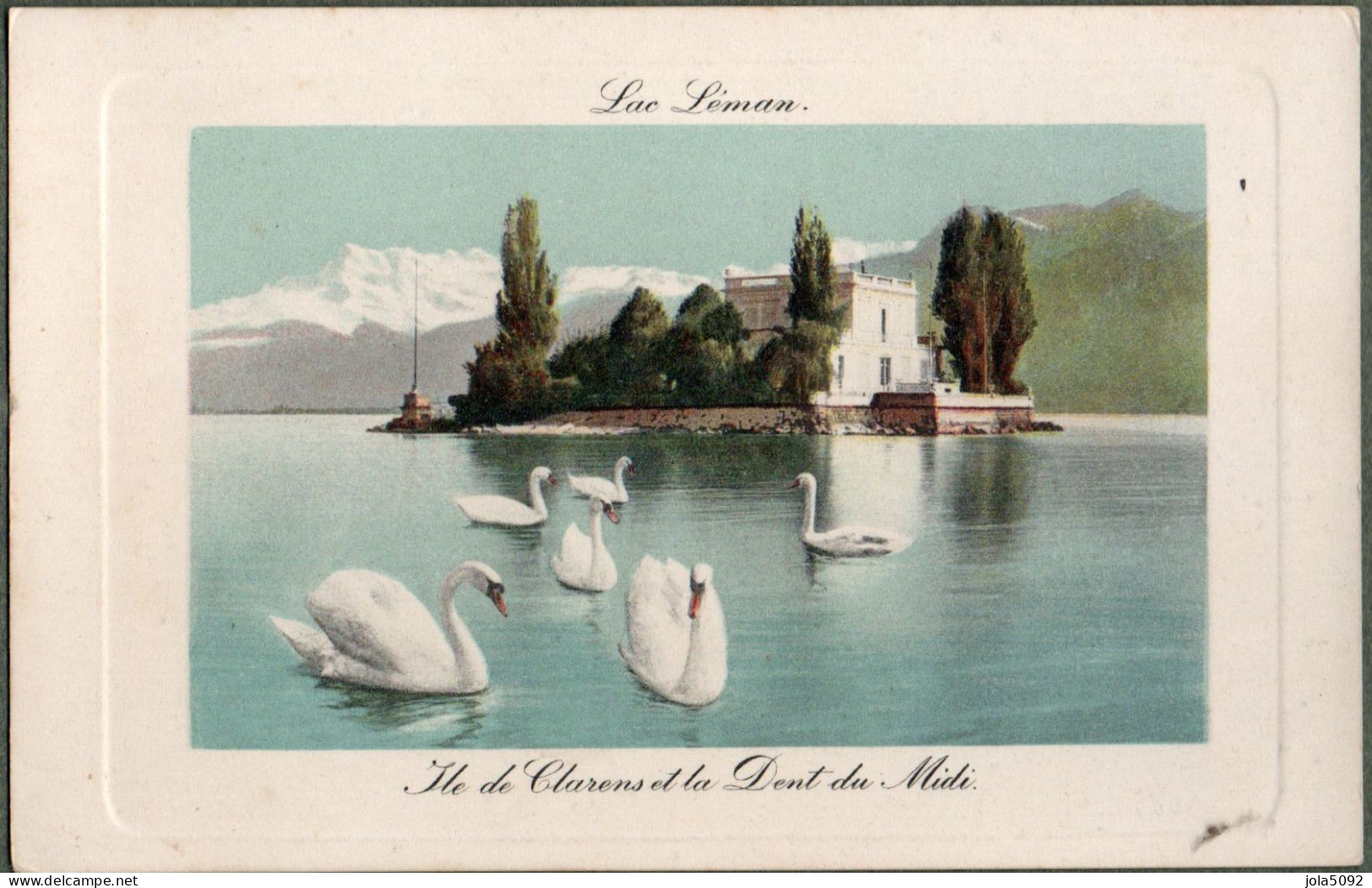 SUISSE - MONTREUX - Ile De Clarens Et La Dent Du Midi - Montreux