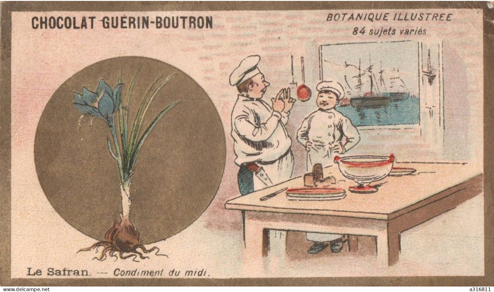 Chromo Chocolat Guerin Boutron  Le Safran - Guerin Boutron