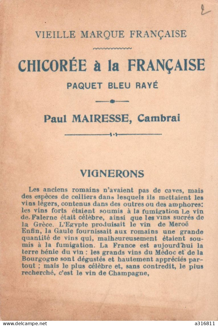 Chromo Chicorée A La Française Les Vignerons - Tee & Kaffee