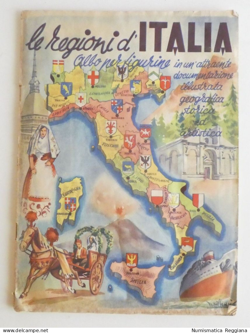 Album Figurine Le Regioni D'Italia - Edizione Lampo 1954 (10 Figurine Mancanti) - Trading Cards