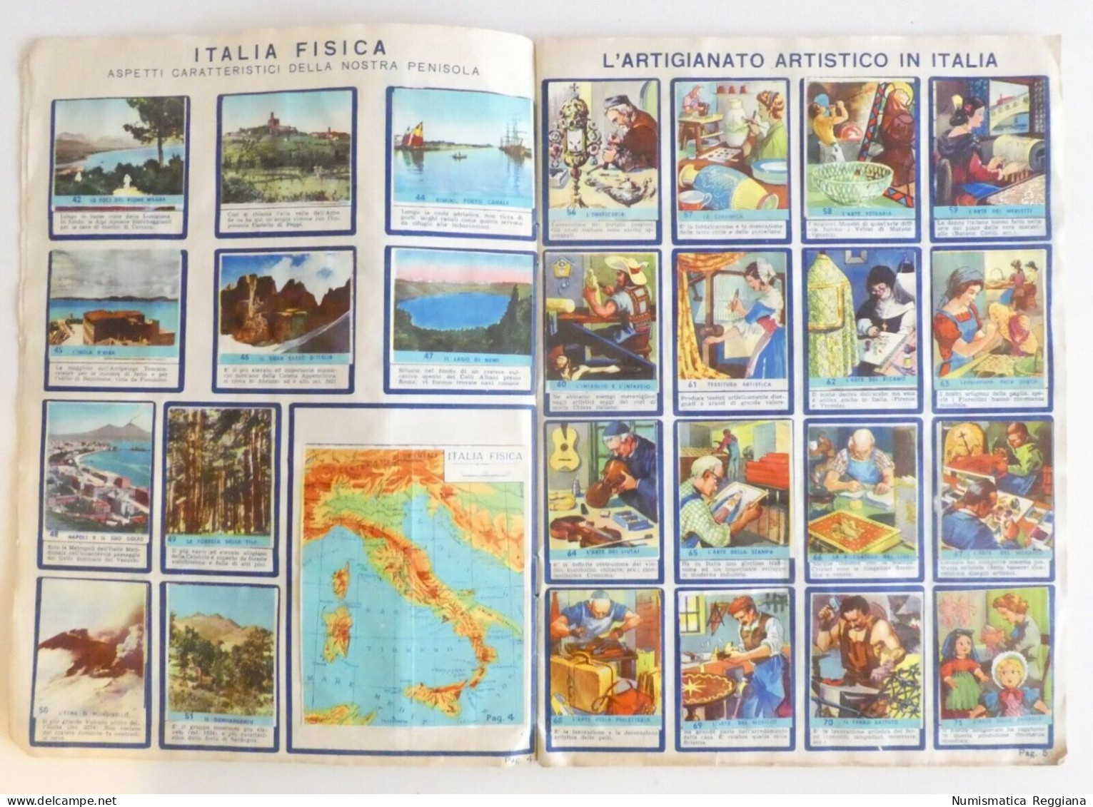 Album Figurine Le Regioni D'Italia - Edizione Lampo 1954 (10 Figurine Mancanti) - Trading-Karten