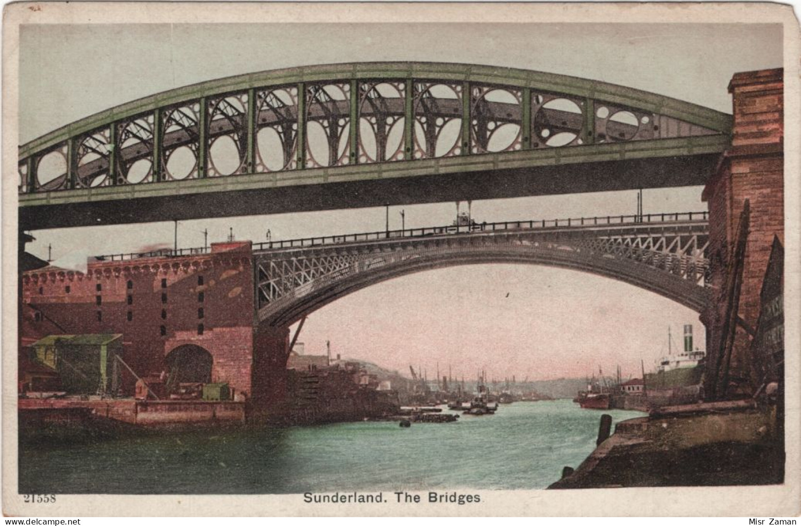 In 6 Languages Read Story: Sunderland. The Bridges. Colourful Coloured | Les Ponts. Colorée - Durham City