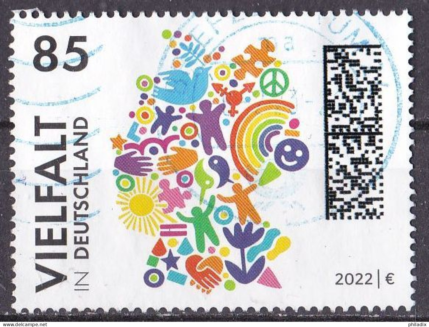 BRD 2022 Mi. Nr. 3727 O/used (BRD1-4) - Gebraucht