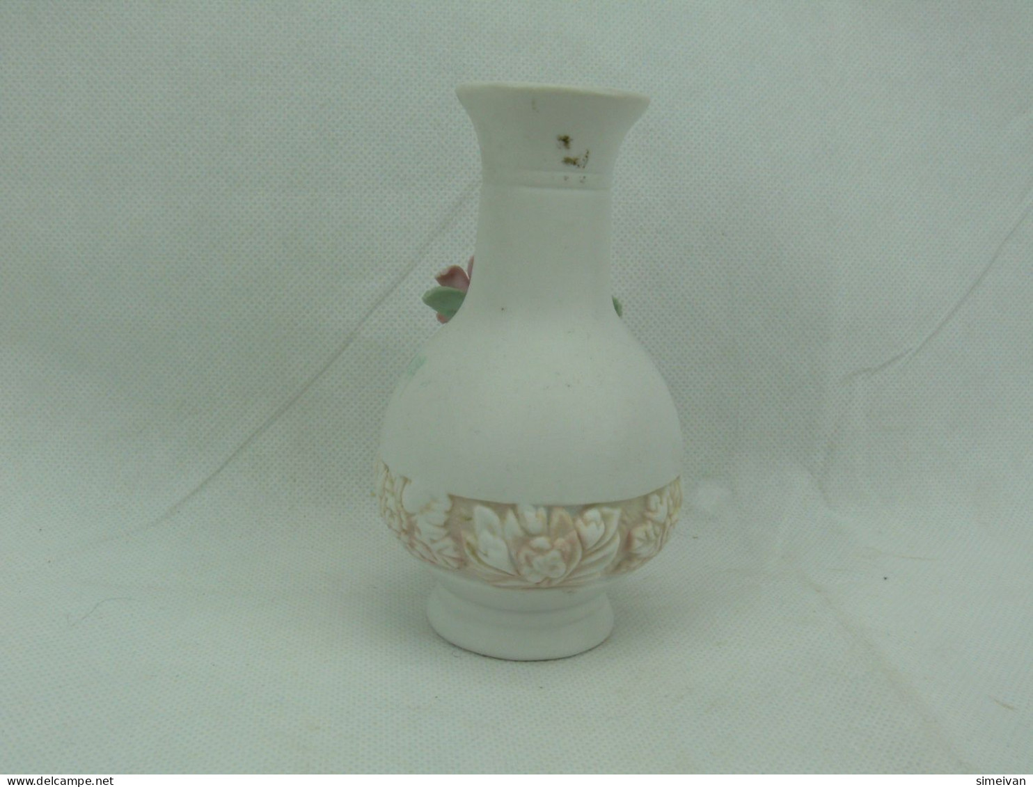 Beautiful Small Porcelain Vase With Flowers 13cm #2338 - Jarrones