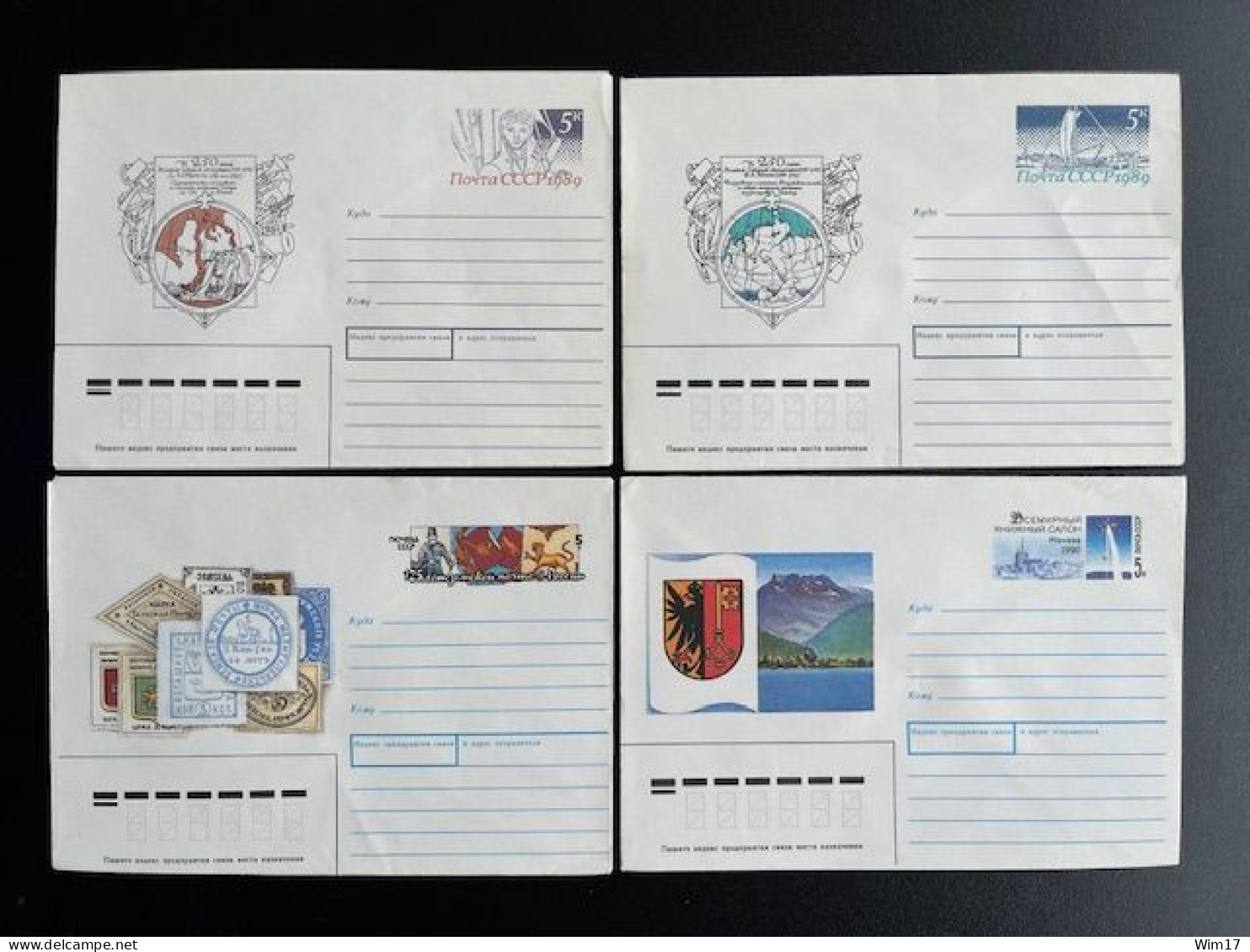 RUSSIA USSR 1977/1992 LOT OF 40 COVERS POSTAL HISTORY UNUSED SOVJET UNIE CCCP SOVIET UNION