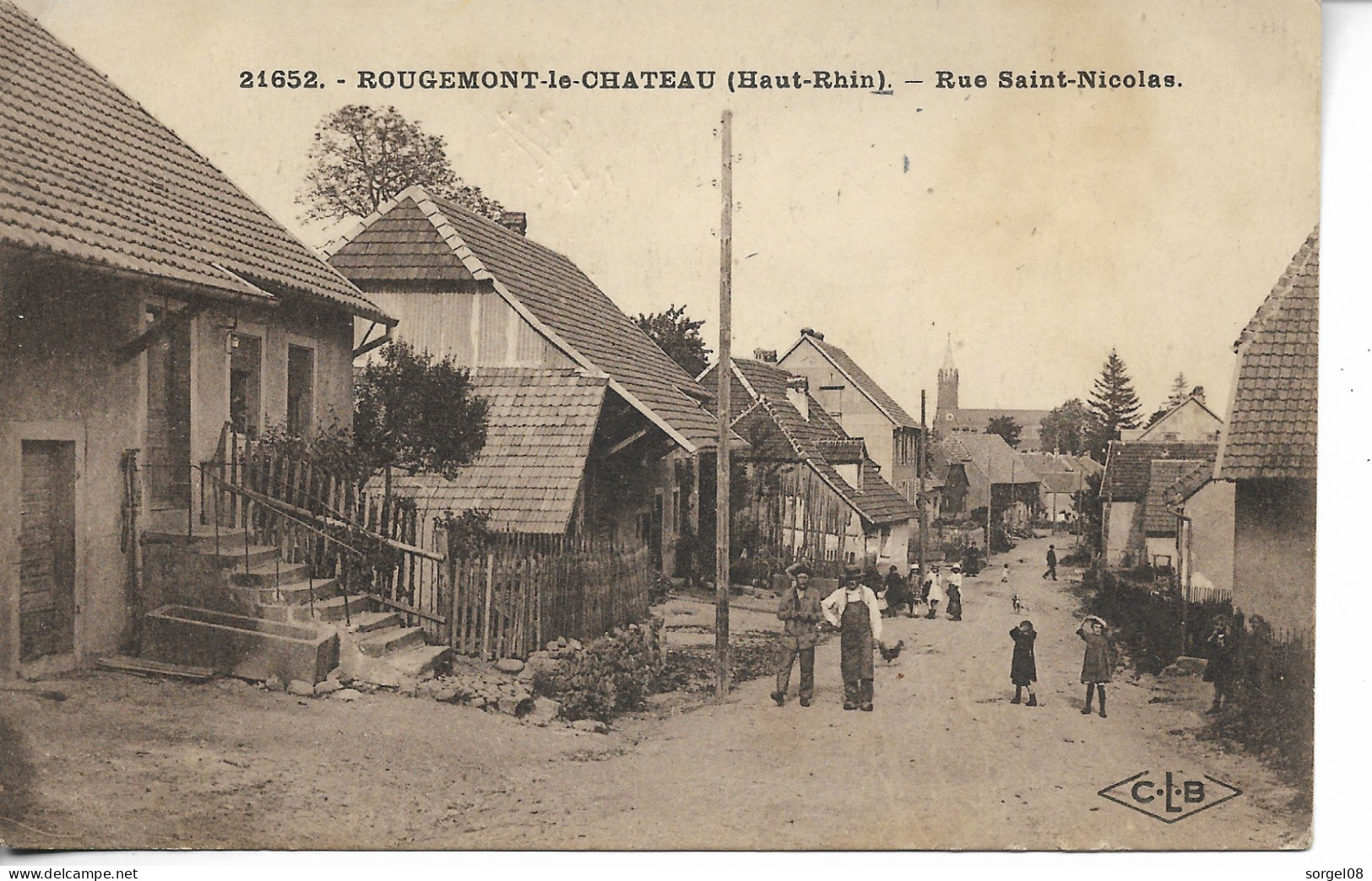 ROUGEMONT LE CHATEAU Rue Saint Nicolas Non Voyagé - Rougemont-le-Château