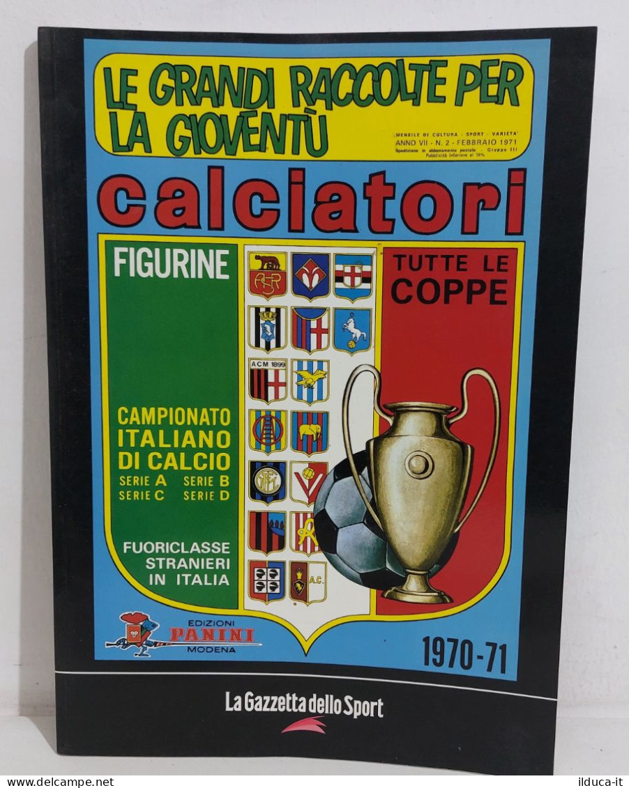69740 Album Figurine Calciatori Panini - 1970/71 Ristampa Gazzetta - Italienische Ausgabe