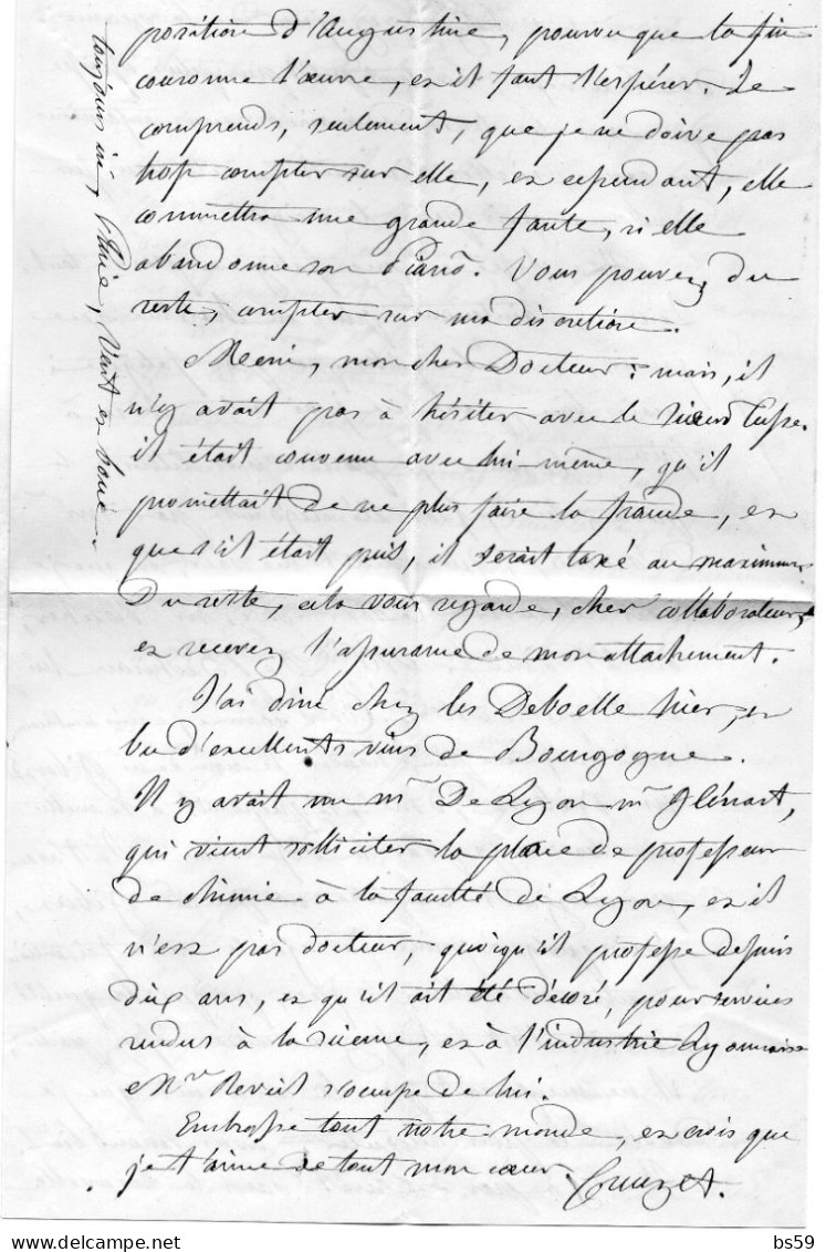 Paris - LAC Affr N° 14B Obl Losange M - Tàd Type 1526 M(60)M - 1849-1876: Periodo Classico