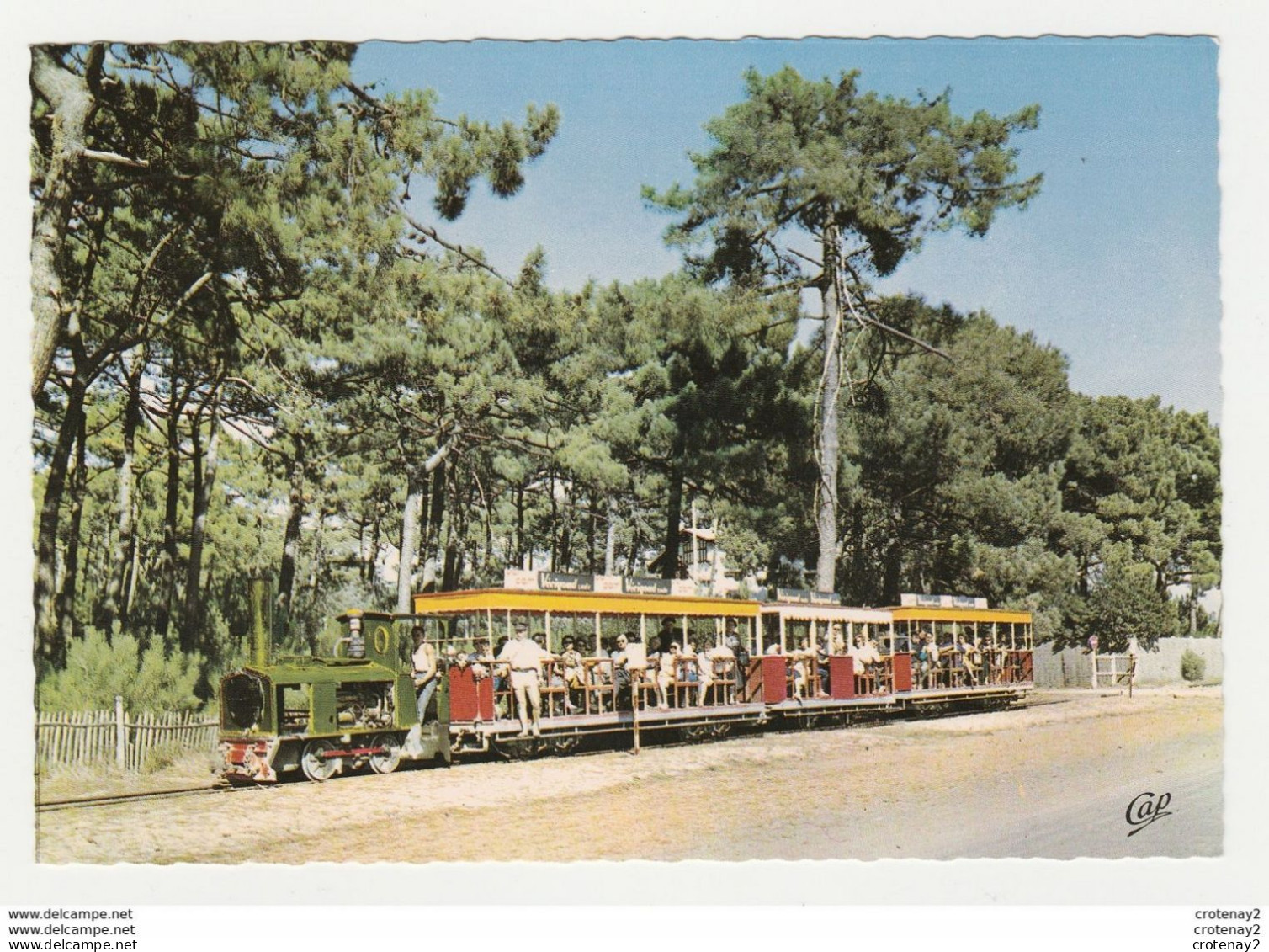 33 CAP FERRET Vers Andernos Les Bains N°2379 Le Petit Train Bassin D'Arcachon Côte D'Argent PUB Verigoud VOIR DOS - Andernos-les-Bains