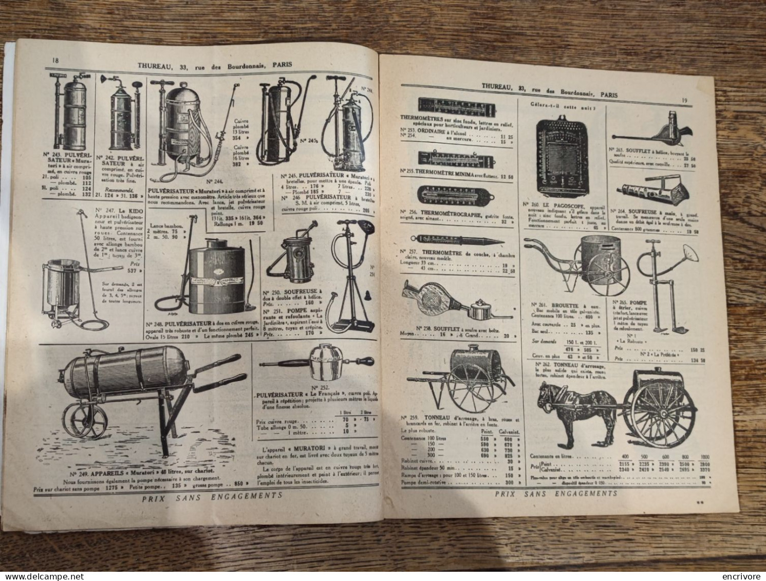 Catalogue THUREAU 1931Ch Hitté Succ Jardinage Horticulture - 1900 – 1949