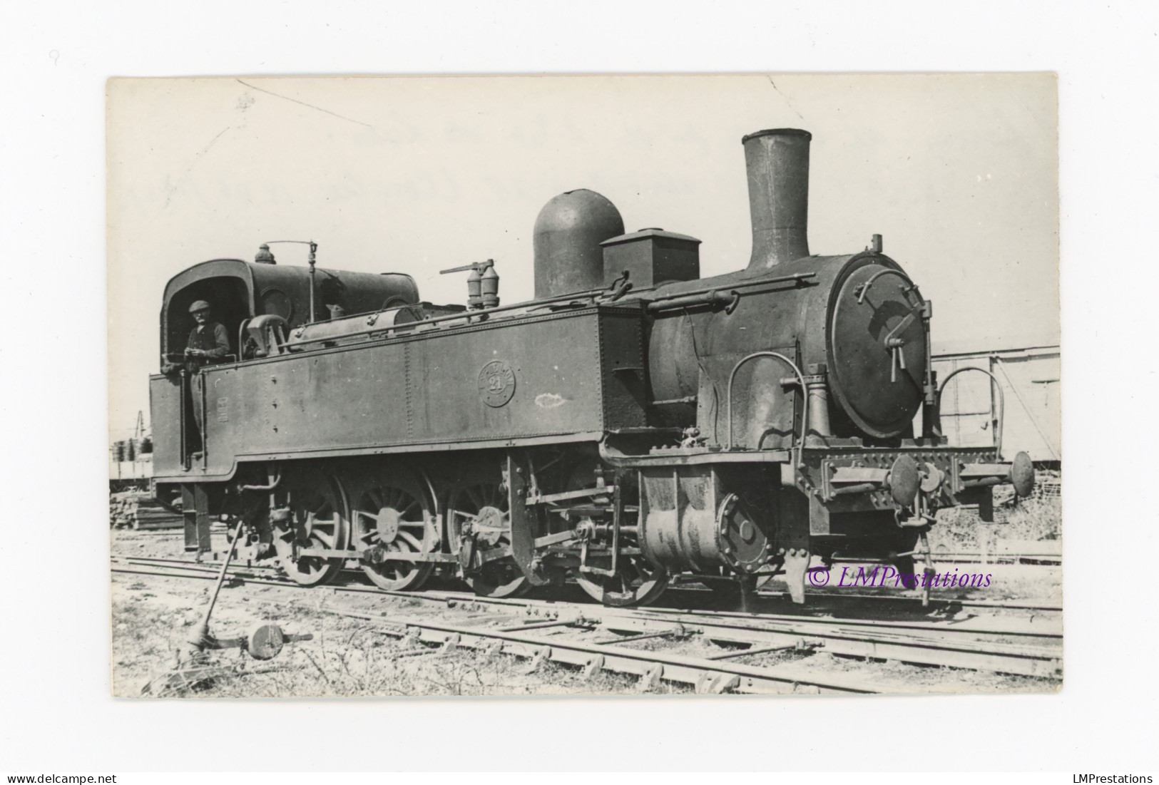 Photo Locomotive Est De Lyon 21 Rhône 69 France Train Gare Chemin Chemins Fer Motrice Vapeur Secondaire 040T Couillet - Treinen