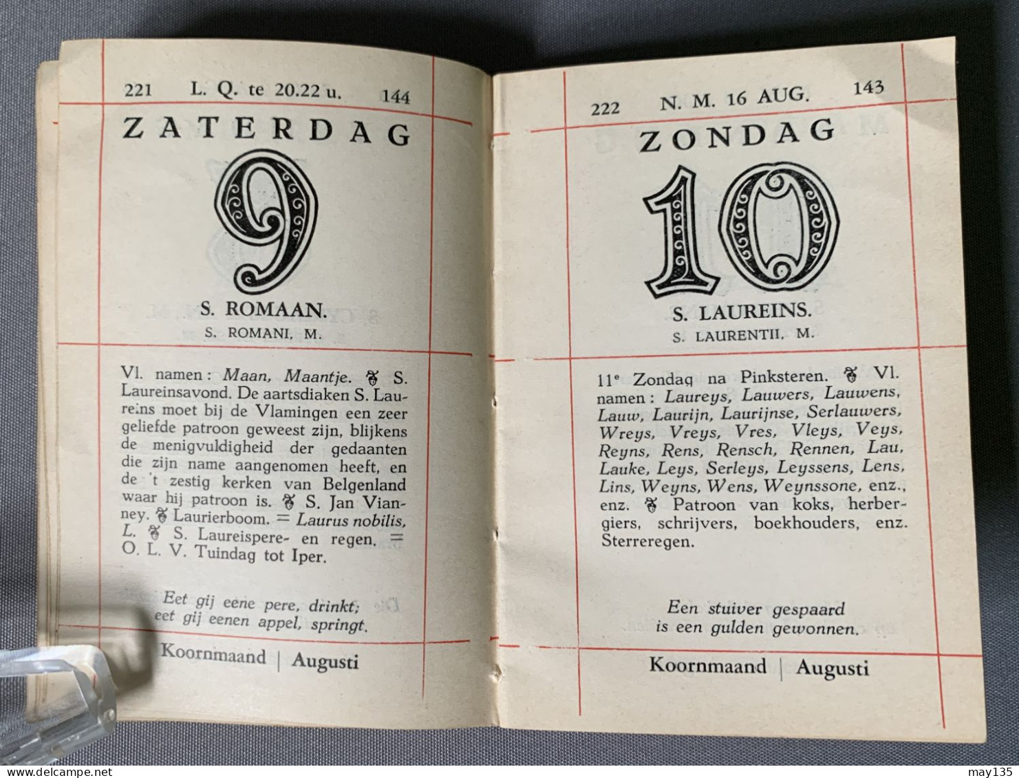 1947 - Plukalmanak - Van Zaliger Eerw. Heer Ende Meester Guido Gezelle - Oud
