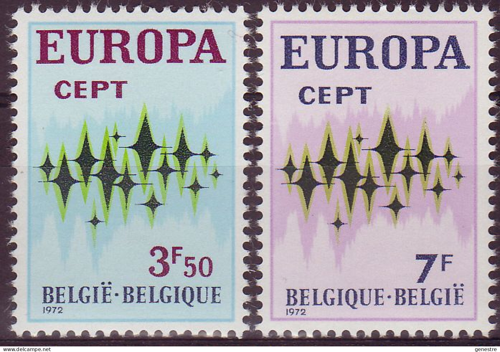 Belgique - 1972 - COB 1623 à 1624 ** (MNH) - Neufs