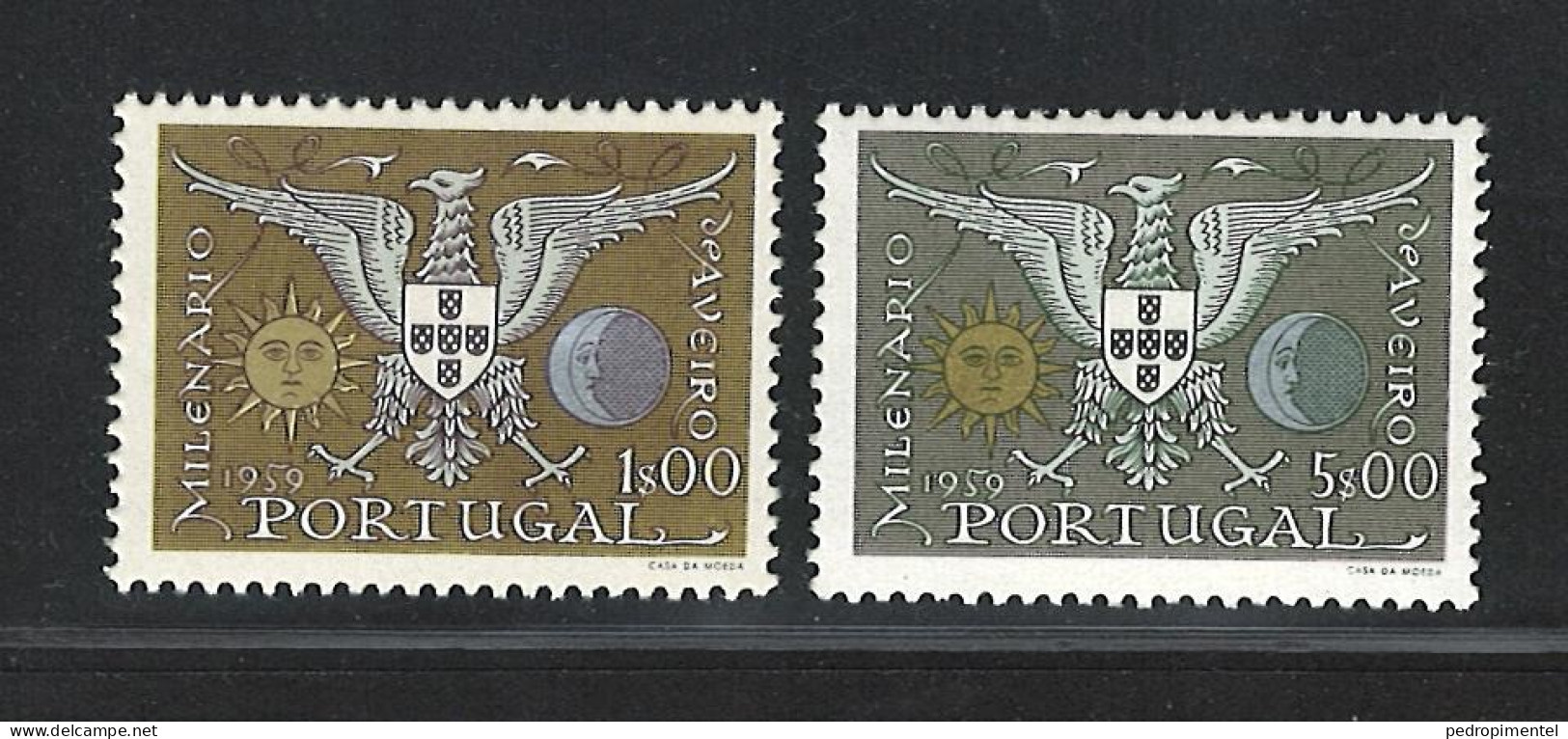Portugal Stamps 1959 "City Of Aveiro" Condition MH #847-848 - Unused Stamps