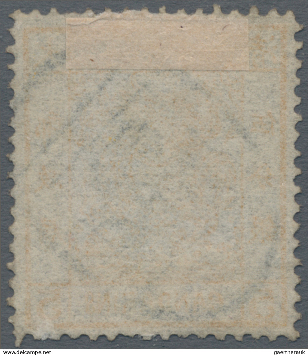 China: 1878, Large Dragon Thin Paper 5 Ca. Yellow Cancelled Full Strike Of Large - Otros & Sin Clasificación
