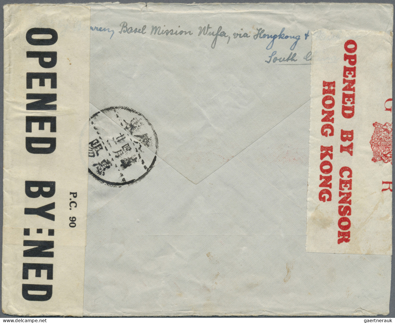 China: 1940. Envelope Addressed To Bern, Switzerland Bearing China SG 421, 50c G - Lettres & Documents