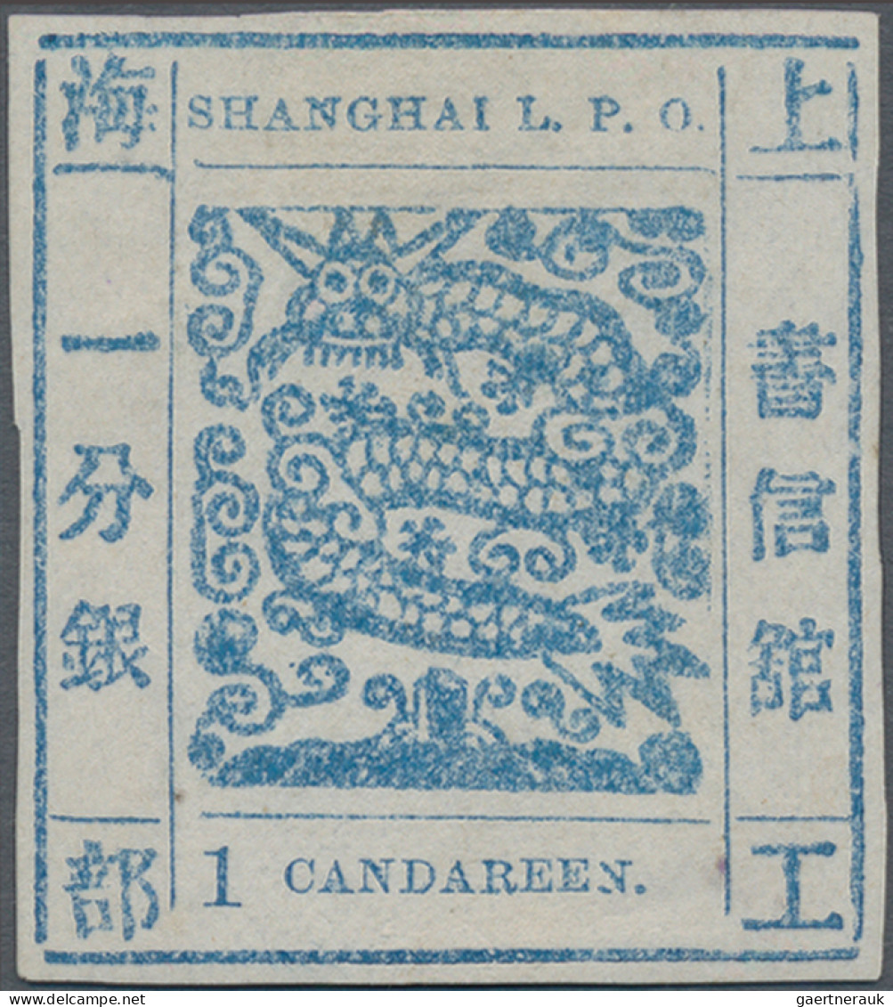 China - Shanghai: 1866, Large Dragon, "Candareen" In The Singular, Seriffed Digi - Andere & Zonder Classificatie