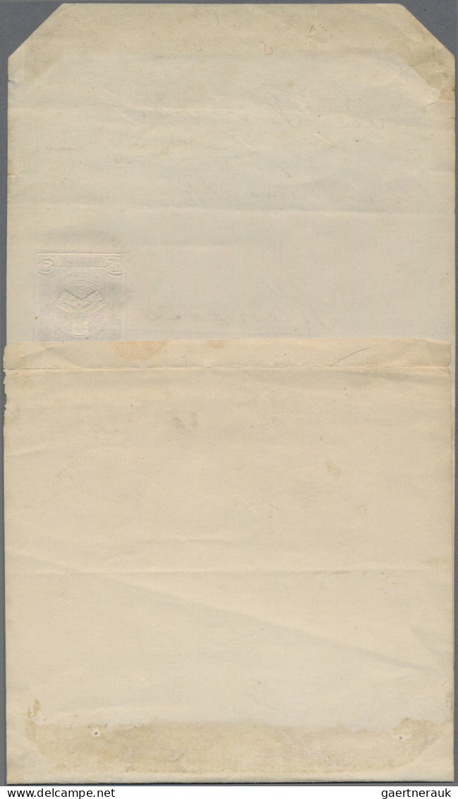 China - Shanghai: 1893, Newspaper Wrapper 1/2 C. Orange To "Augustinian Procurat - Sonstige & Ohne Zuordnung