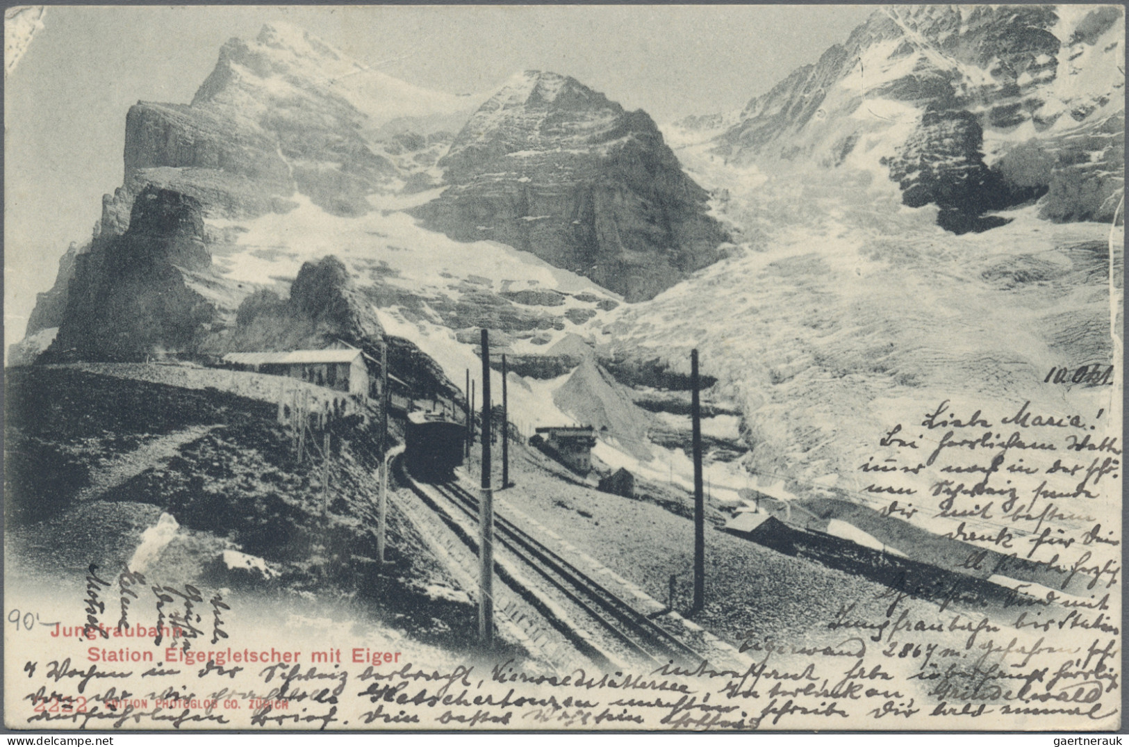 China - Incomming Mail: 1903, Switzerland, 10 C. Tied "BERN 11.X.03" To Ppc (Mt. - Altri & Non Classificati