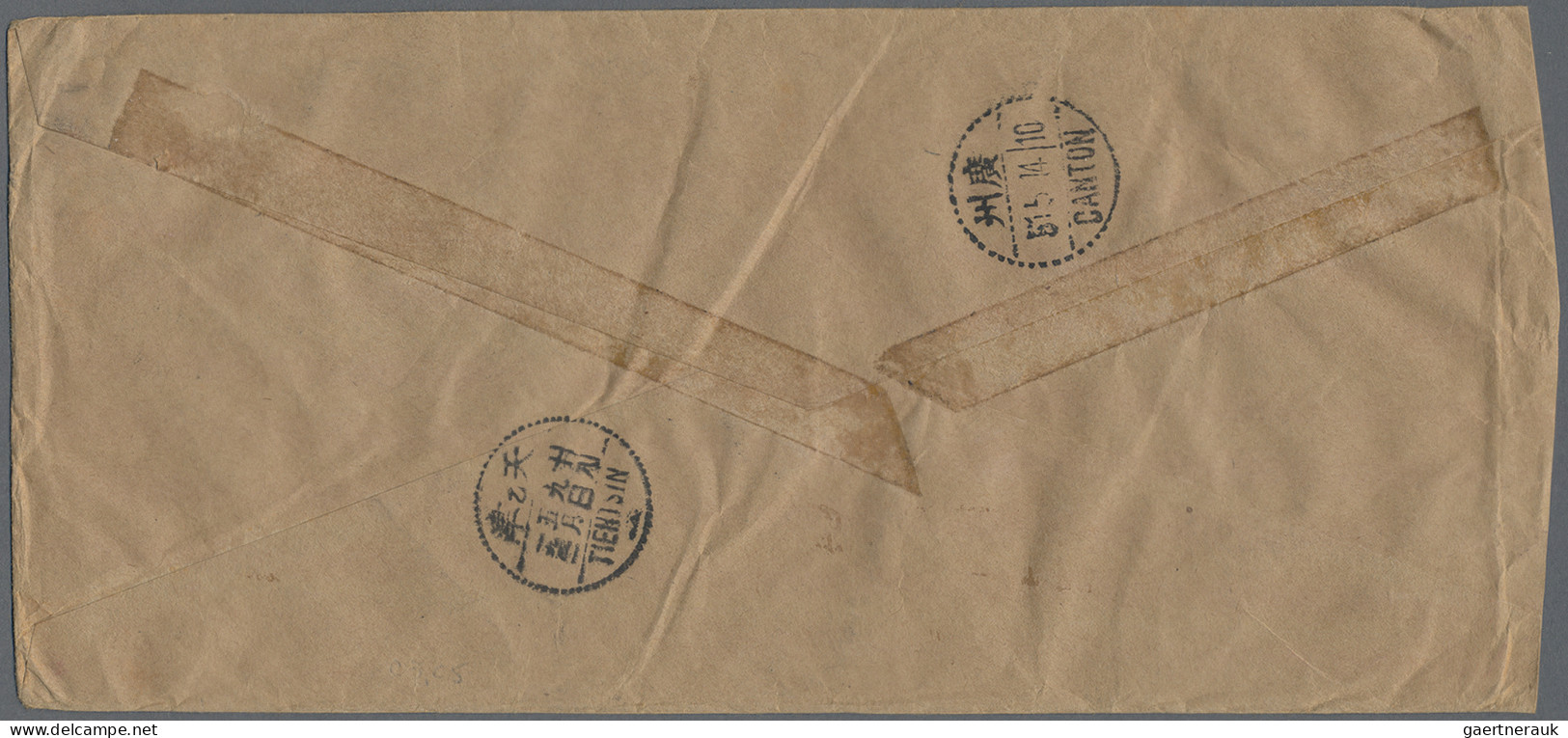 China (PRC): 1951, Air Mail Issue (A1) Cpl. Set Inc. Two Pairs Tied "Tientsin 19 - Covers & Documents
