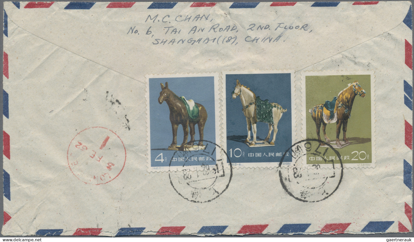 China (PRC): 1960/61, Two Registered Airmail Covers Addressed To London, England - Lettres & Documents